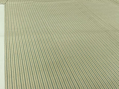 平和屋着物▽信州紬　単衣　縞　小岩井紬工房　証紙付き　正絹　逸品　AABL9105jh