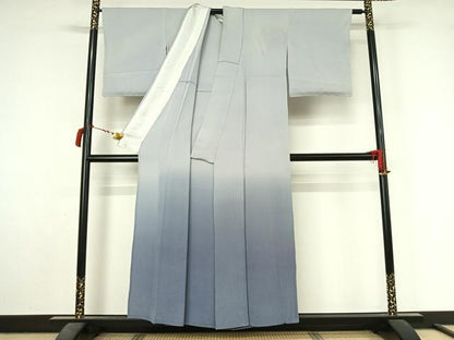 平和屋着物▽豪華色留袖　単衣　霞文　暈し染め　鬼しぼ縮緬　正絹　逸品　未使用　AABL9109jh