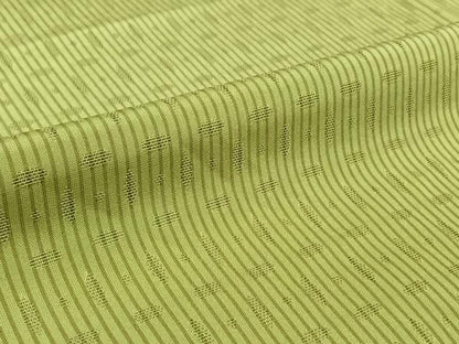 平和屋着物▽上質な小紋　単衣　捩り織　縞　正絹　逸品　AABL9131jh