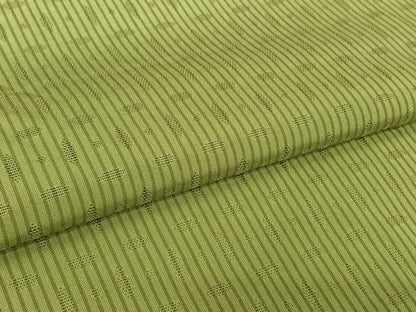 平和屋着物▽上質な小紋　単衣　捩り織　縞　正絹　逸品　AABL9131jh