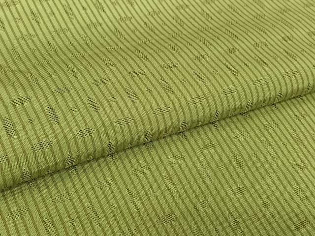 平和屋着物▽上質な小紋　単衣　捩り織　縞　正絹　逸品　AABL9131jh
