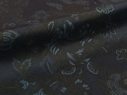 平和屋着物▽小紋　単衣　更紗花文　AABL9133jh