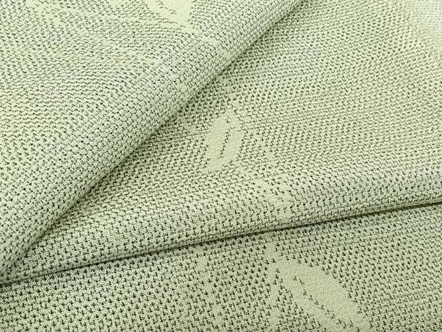平和屋着物▽本塩沢　単衣　蔦草文　正絹　逸品　未使用　AABL9139jh