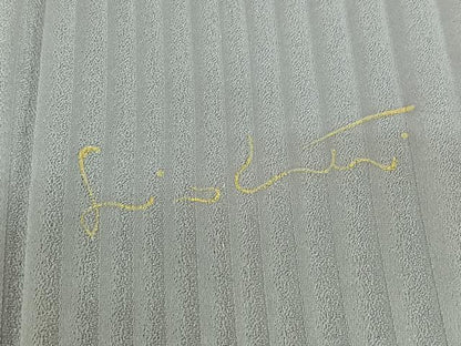 平和屋着物▽訪問着　単衣　作家物　更紗花文　暈し染め　金彩　正絹　逸品　AABL9150jh