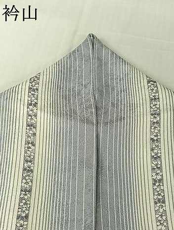 平和屋着物▽上質な小紋　単衣　花間道　正絹　逸品　AABL9177jh