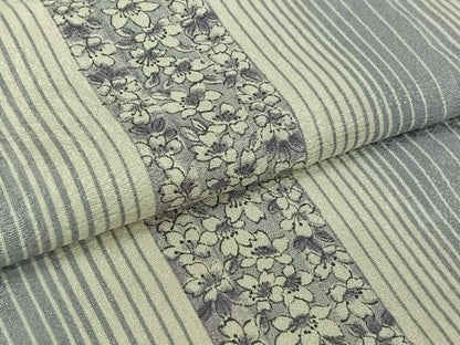 平和屋着物▽上質な小紋　単衣　花間道　正絹　逸品　AABL9177jh