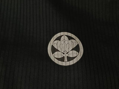 平和屋着物▽男性　黒紋付　長羽織　スリーシーズン　春夏秋　塵除け　正絹　逸品　AABL9178jh