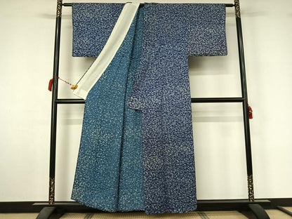 平和屋着物▽上質な小紋　単衣　駒　正絹　逸品　AABL9179jh