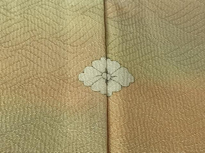 平和屋着物▽上質な小紋　単衣　霞文　正絹　逸品　AABL9190jh