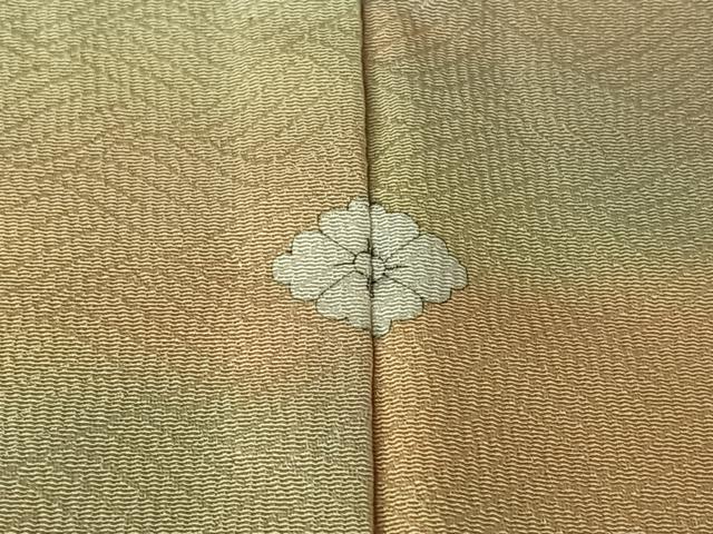 平和屋着物▽上質な小紋　単衣　霞文　正絹　逸品　AABL9190jh