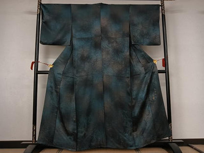 平和屋着物▽児島大輔　小紋　単衣　霞文　暈し染め　正絹　逸品　AABL9192jh