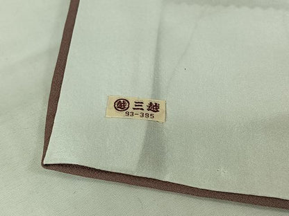平和屋着物▽訪問着　単衣　草花文　暈し染め　金彩　三越扱い　正絹　逸品　AABL9199jh