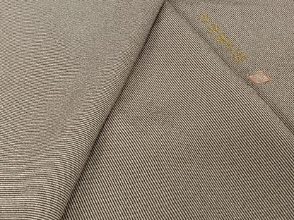 平和屋着物▽伝統工芸師　服部光擴　江戸小紋　単衣　万筋　葡萄色×白色　正絹　逸品　AABL9200jh