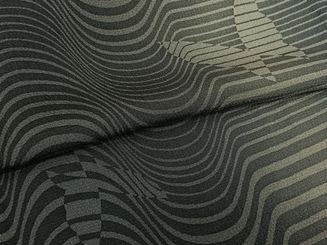 平和屋着物▽上質な小紋　単衣　舞蝶文　暈し染め　正絹　逸品　AABL9204jh