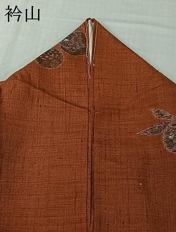 平和屋着物▽上質な紬　単衣　成り物　正絹　逸品　AABL9237jh