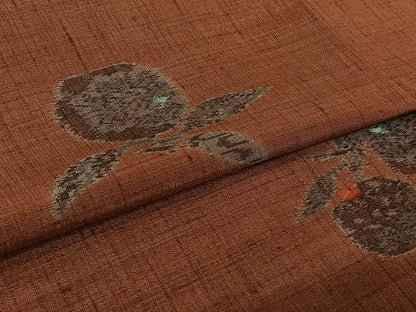 平和屋着物▽上質な紬　単衣　成り物　正絹　逸品　AABL9237jh