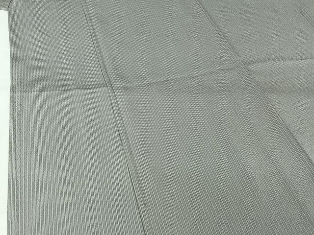 平和屋着物▽上質な小紋　単衣　縞　正絹　逸品　AABL9240jh