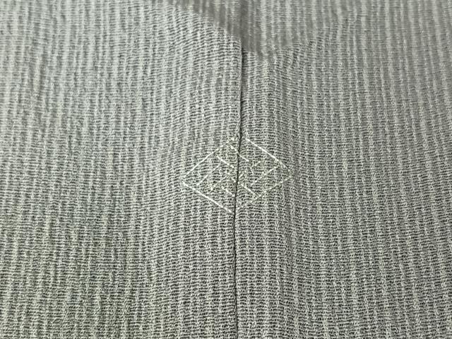 平和屋着物▽上質な小紋　単衣　縞　正絹　逸品　AABL9240jh