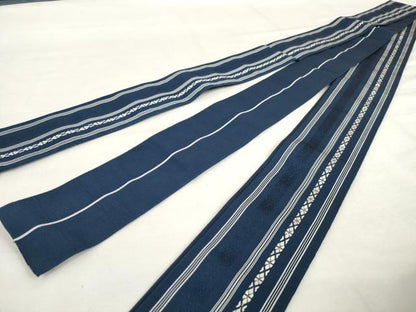 平和屋着物◎本場筑前博多織　半幅帯　献上　正絹　逸品　AABL9284wj