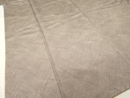 平和屋着物●江戸小紋　市松文　正絹　逸品　未使用　AABL9299ck