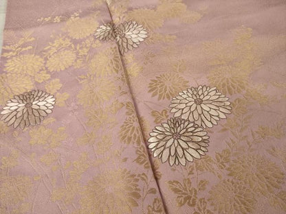 平和屋着物●豪華色留袖　蘇州刺繍　寿光織　草花文　正絹　逸品　AABL9307ck