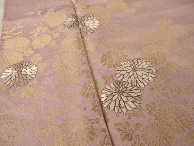 平和屋着物●豪華色留袖　蘇州刺繍　寿光織　草花文　正絹　逸品　AABL9307ck