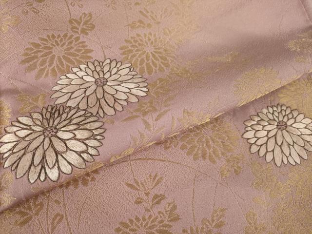 平和屋着物●豪華色留袖　蘇州刺繍　寿光織　草花文　正絹　逸品　AABL9307ck