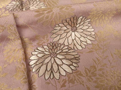 平和屋着物●豪華色留袖　蘇州刺繍　寿光織　草花文　正絹　逸品　AABL9307ck