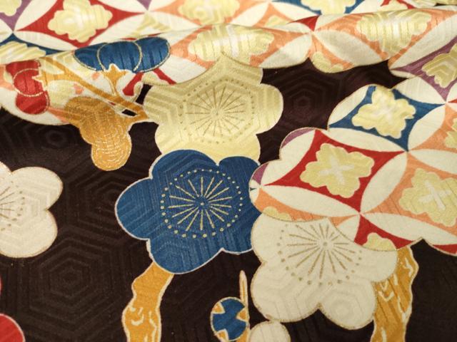 平和屋着物●豪華振袖　飛鶴吉祥文　金彩　正絹　逸品　AABL9316ck