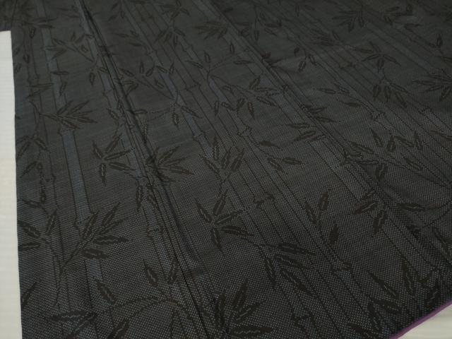 平和屋着物●本場大島紬　7マルキ　笹竹文　正絹　逸品　AABL9326ck
