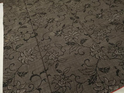 平和屋着物●本場大島紬　７マルキ　花唐草文　正絹　逸品　AABL9332ck