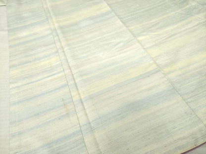 平和屋着物●紅花紬　米沢　霞文　正絹　逸品　AABL9350ck