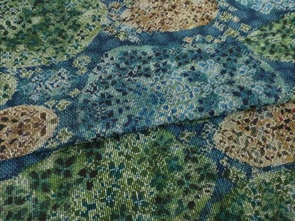 平和屋着物●本場大島紬　7マルキ　草花文　正絹　逸品　AABL9355ck