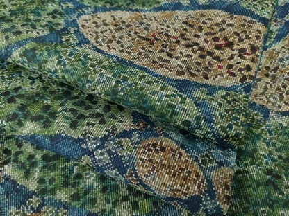平和屋着物●本場大島紬　7マルキ　草花文　正絹　逸品　AABL9355ck