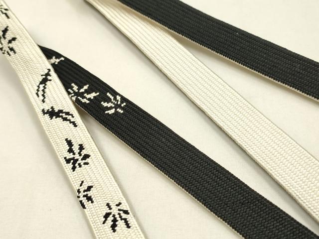 平和屋本店●和装小物　帯締め・帯揚げセット　高麗組 綾出し　芝文　正絹　逸品　未使用　AABL9425ay