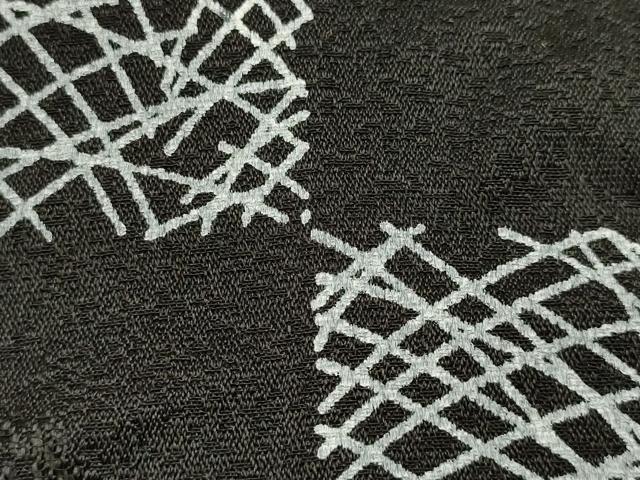 平和屋本店●和装小物　帯締め・帯揚げセット　高麗組 綾出し　芝文　正絹　逸品　未使用　AABL9425ay