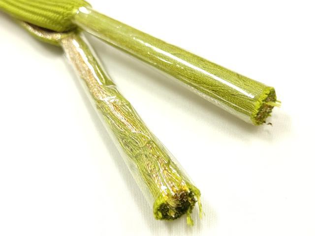 平和屋本店●和装小物　帯締め・帯揚げセット　高麗組 綾出し　舞花文　金銀糸　暈し染め　正絹　逸品　未使用　AABL9430ay