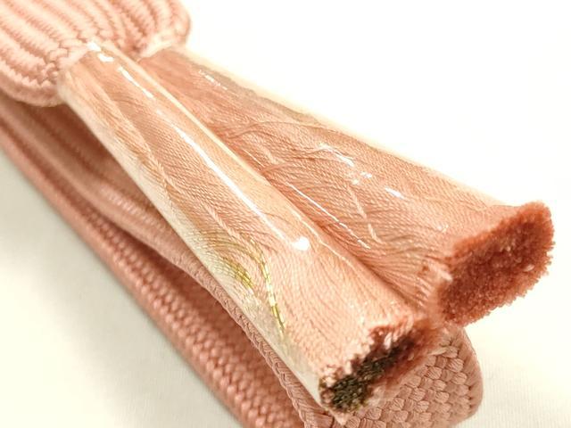 平和屋本店▼和装小物　帯締め・帯揚げセット　高麗組 綾出し　舞花文　金糸　金彩　暈し染め　正絹　逸品　未使用品あり　AABL9437ay