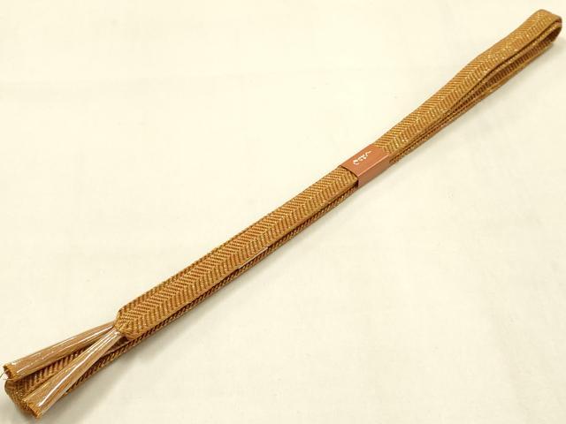 平和屋本店●和装小物　帯締め・帯揚げセット　笹浪組　刺繍　霞箔散らし　金糸　金彩　暈し染め　正絹　逸品　未使用　AABL9441ay