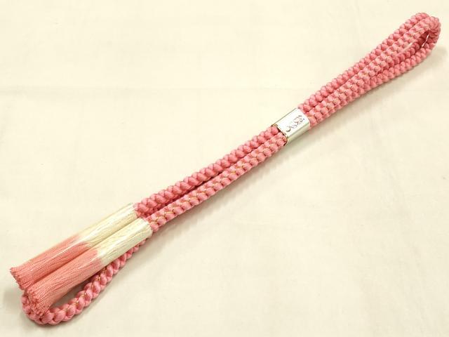 平和屋本店●和装小物　振袖用帯締め・帯揚げセット　総絞り　金糸　撚り房　正絹　逸品　未使用　AABL9445ay