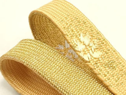 平和屋本店●和装小物　帯締め・帯揚げセット　高麗組　吉祥文　金糸　金彩　暈し染め　正絹　逸品　未使用　AABL9484ay