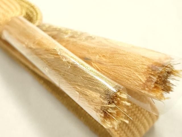 平和屋本店●和装小物　帯締め・帯揚げセット　高麗組　吉祥文　金糸　金彩　暈し染め　正絹　逸品　未使用　AABL9484ay