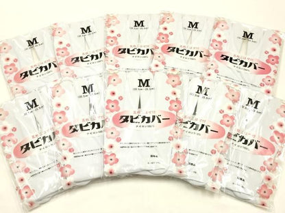 平和屋着物▼和装小物　足袋　まとめて10点　白　5枚コハゼ　足袋カバー　一重足袋　Mサイズ　22.5cm～23.5cm　逸品　未使用　AABL9488ay