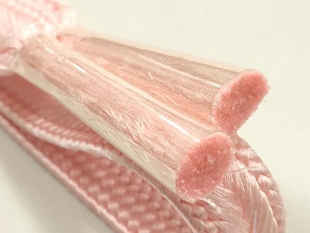 平和屋本店●和装小物　帯締め・帯揚げセット　平組　柄絞り　花柄　暈し染め　逸品　未使用　AABL9535ay