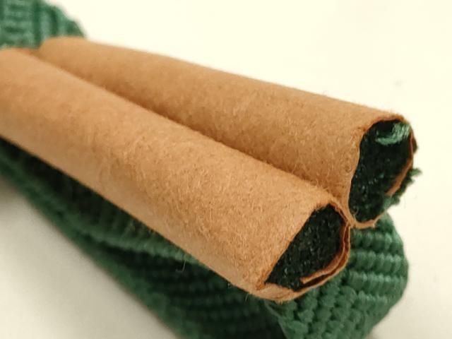 平和屋本店●和装小物　帯締め・帯揚げセット　笹浪組　市松花地紋　正絹　逸品　AABL9538ay
