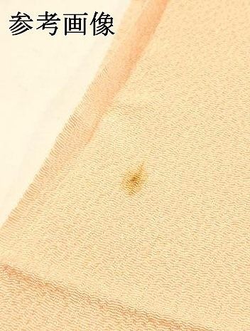 平和屋着物●和装小物　帯締め・帯揚げセット　平組　色無地　洒落柿 　正絹　逸品　未使用　AABL9544ay