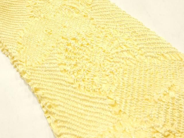 平和屋着物●和装小物　帯締め・帯揚げセット　丸組　柄絞り　花柄　菊　正絹　逸品　未使用　AABL9547ay