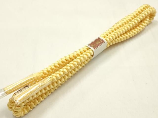 平和屋着物●和装小物　帯締め・帯揚げセット　丸組　柄絞り　花柄　菊　正絹　逸品　未使用　AABL9547ay