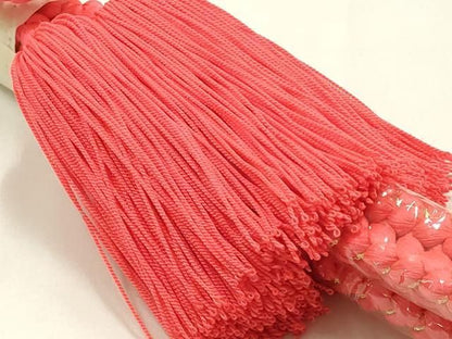 平和屋着物●和装小物　振袖用帯締め・帯揚げセット　総絞り　金糸　撚り房　鈴乃屋扱い　正絹　逸品　未使用　AABL9549ay