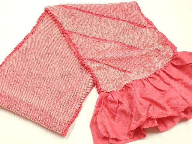 平和屋着物●和装小物　帯締め・帯揚げセット　丸組　総絞り　斜縞　鈴乃屋扱い　正絹　逸品　未使用　AABL9551ay
